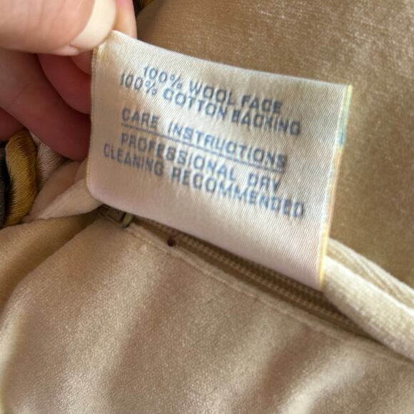 Katha Diddle Wool Petit Point Pillow Yellow Birds Flowers 16x16” Needlepoint - Picture 6 of 8